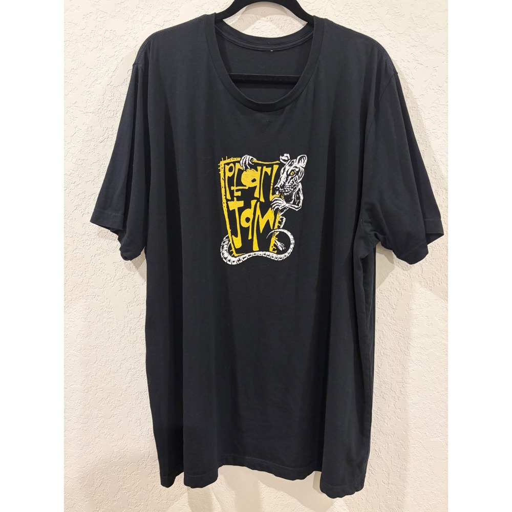 Pearl Jam 2023 US Tour T-Shirt Black Rat Graphic Concert Tee XL Chicago Austin